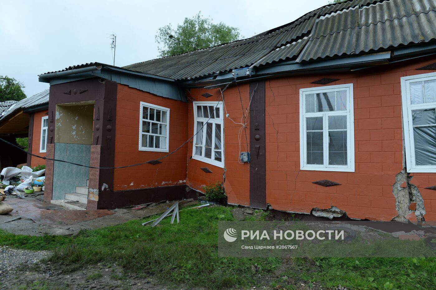Последствия оползней в Чеченской Республике