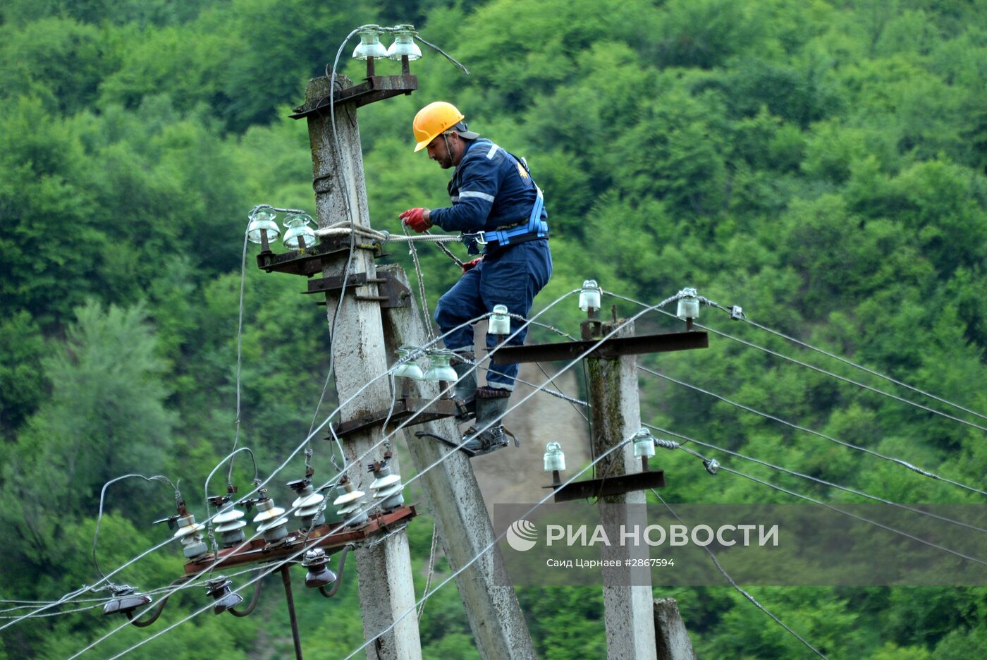Последствия оползней в Чеченской Республике