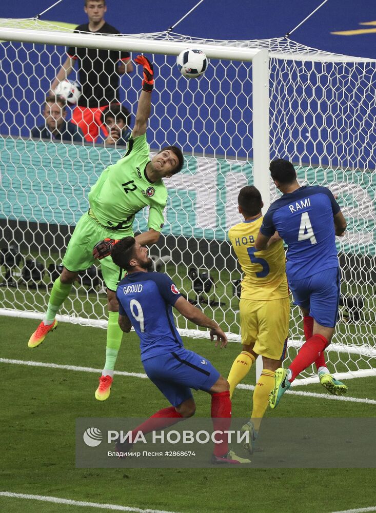 Футбол. Чемпионат Европы - 2016. Матч Франция - Румыния