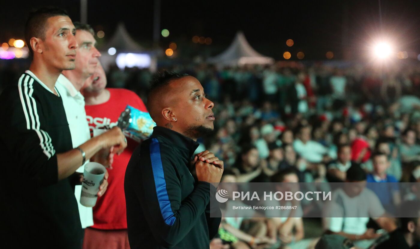 Трансляция матча-открытия Евро - 2016 в фан-зонах во Франции