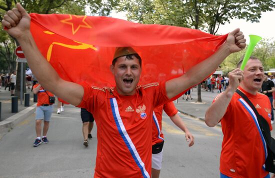 Футбол. Чемпионат Европы - 2016. Матч Англия - Россия