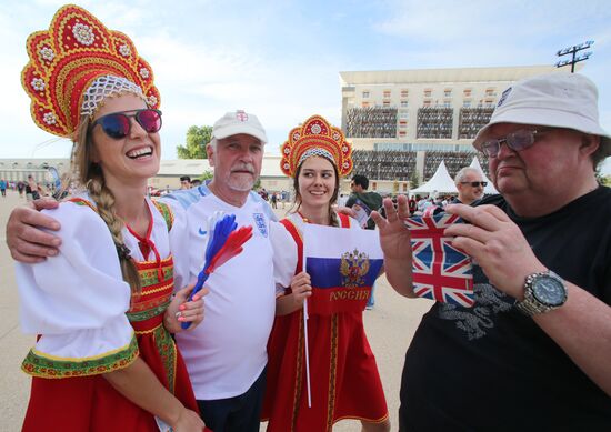 Футбол. Чемпионат Европы - 2016. Матч Англия - Россия