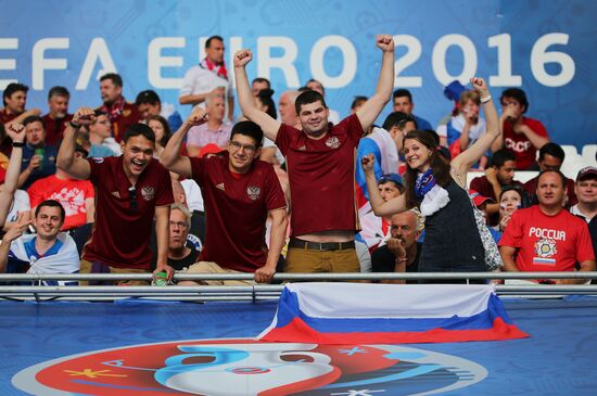 Футбол. Чемпионат Европы - 2016. Матч Англия - Россия