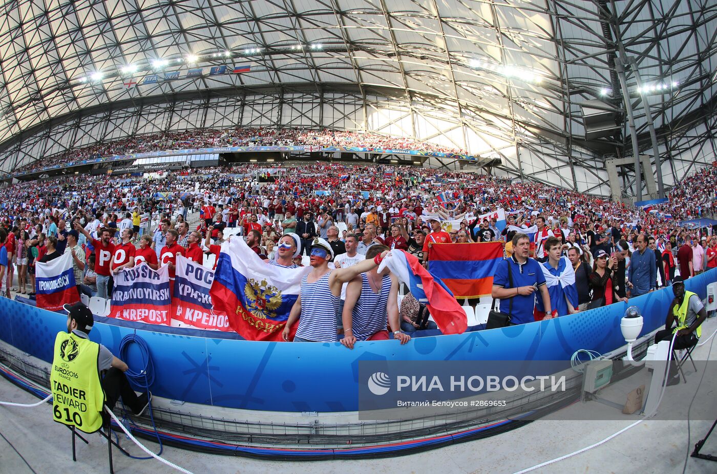 Футбол. Чемпионат Европы - 2016. Матч Англия - Россия