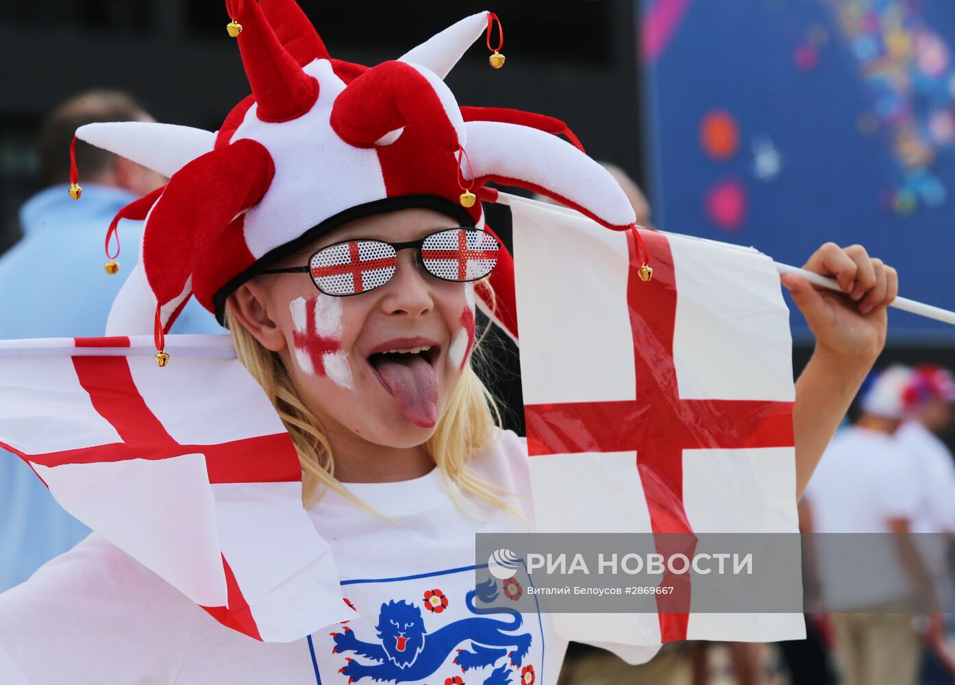 Футбол. Чемпионат Европы - 2016. Матч Англия - Россия