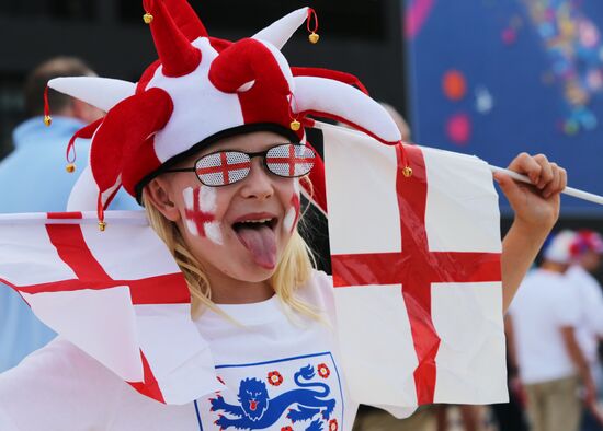 Футбол. Чемпионат Европы - 2016. Матч Англия - Россия