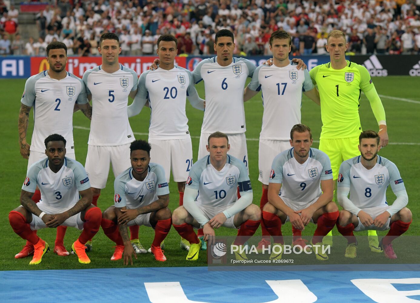Футбол. Чемпионат Европы - 2016. Матч Англия - Россия