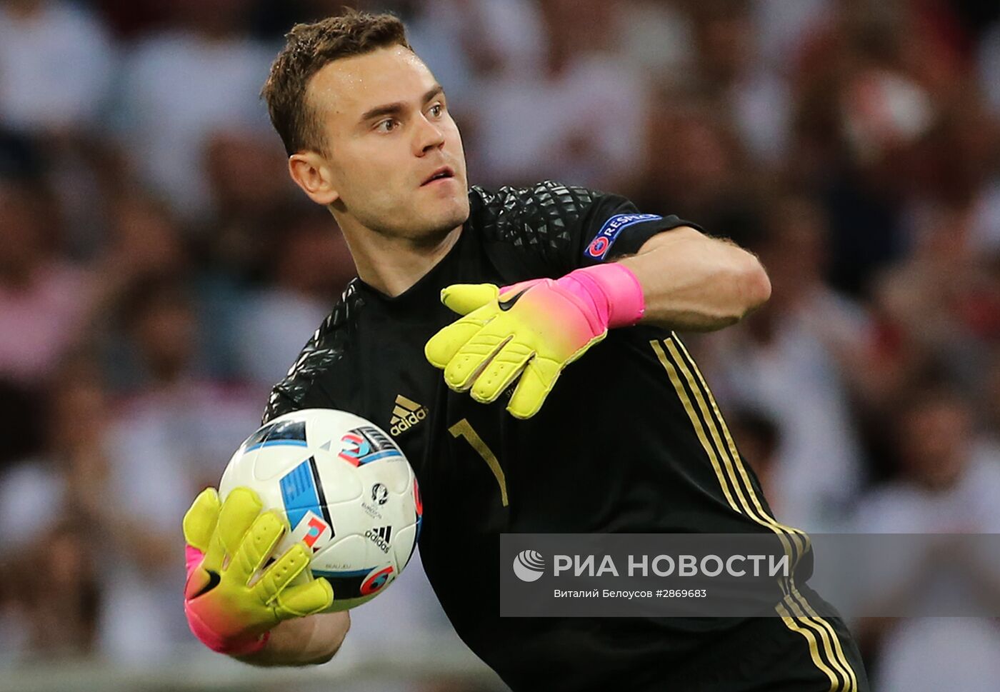 Футбол. Чемпионат Европы - 2016. Матч Англия - Россия