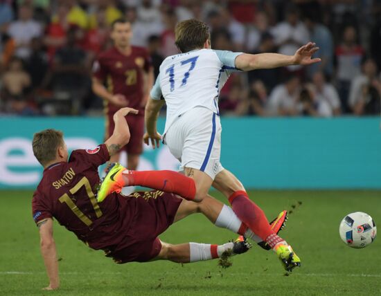 Футбол. Чемпионат Европы - 2016. Матч Англия - Россия