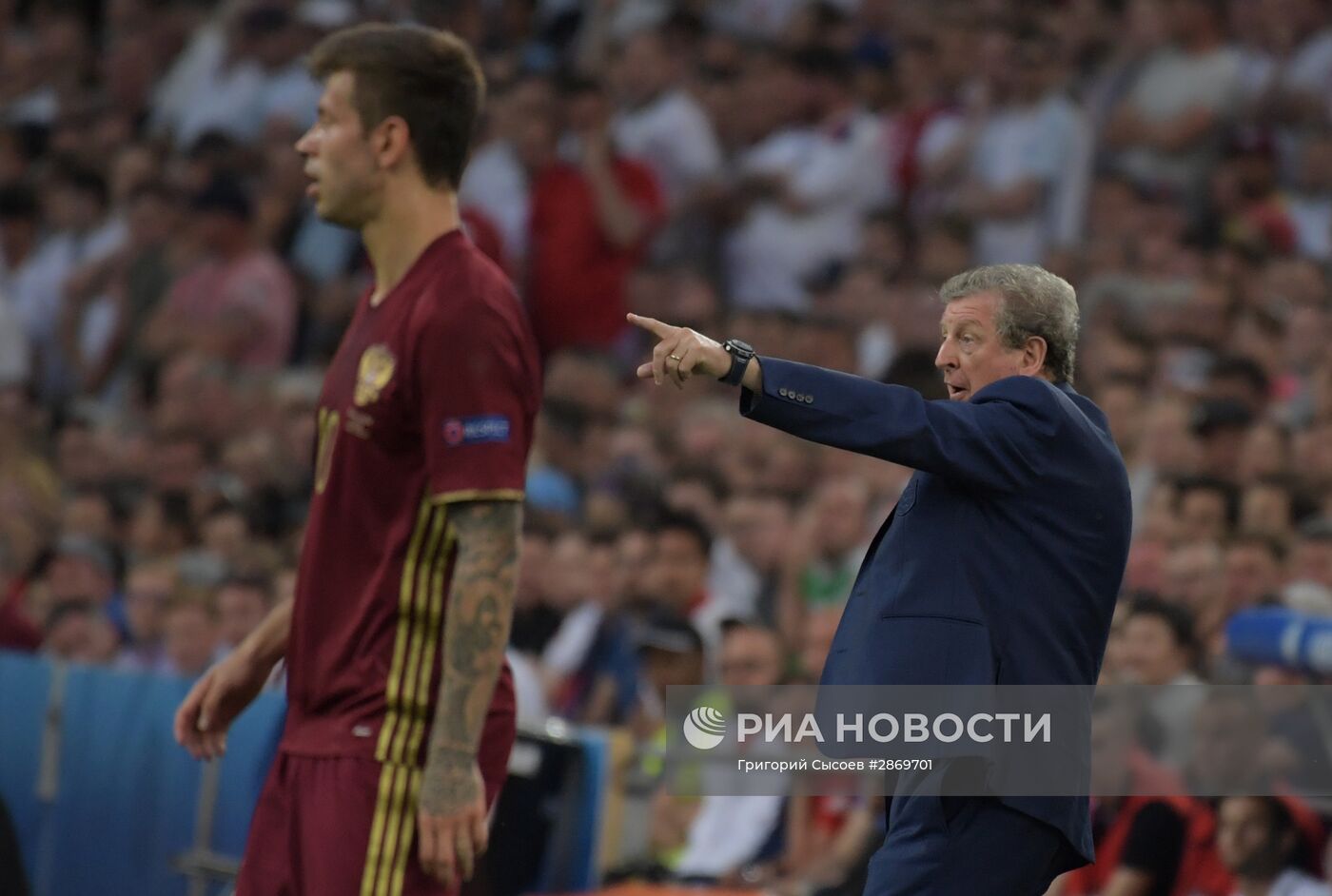 Футбол. Чемпионат Европы - 2016. Матч Англия - Россия