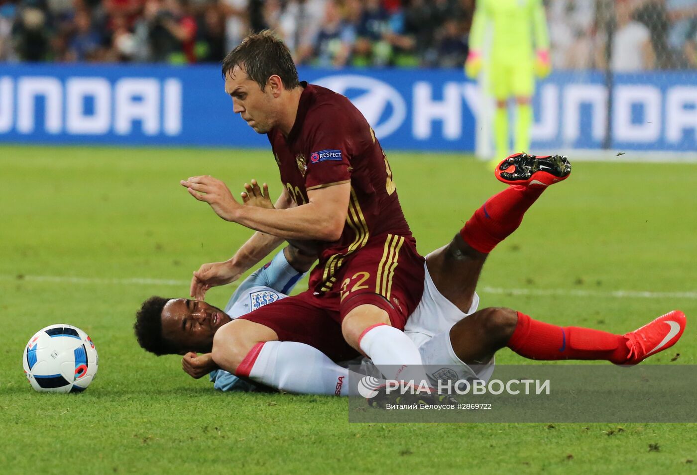 Футбол. Чемпионат Европы - 2016. Матч Англия - Россия