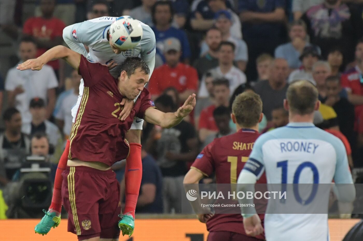 Футбол. Чемпионат Европы - 2016. Матч Англия - Россия