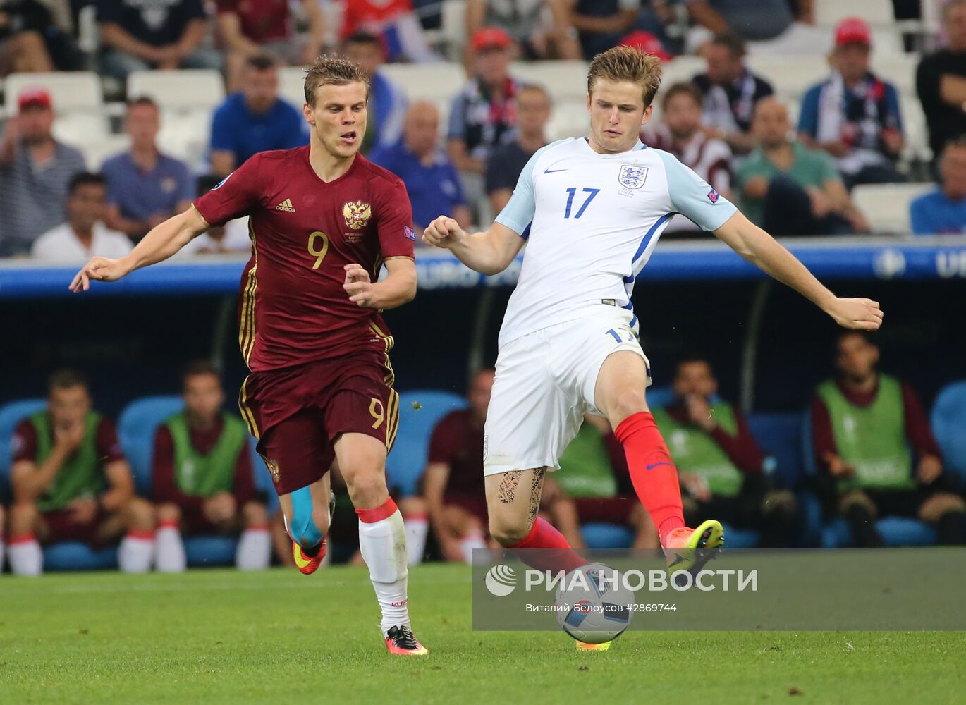 Футбол. Чемпионат Европы - 2016. Матч Англия - Россия