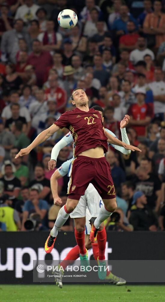 Футбол. Чемпионат Европы - 2016. Матч Англия - Россия