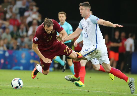 Футбол. Чемпионат Европы - 2016. Матч Англия - Россия