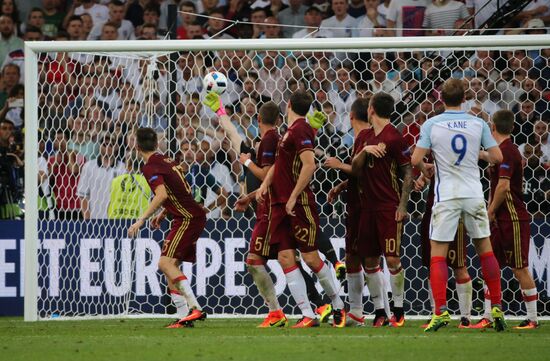 Футбол. Чемпионат Европы - 2016. Матч Англия - Россия