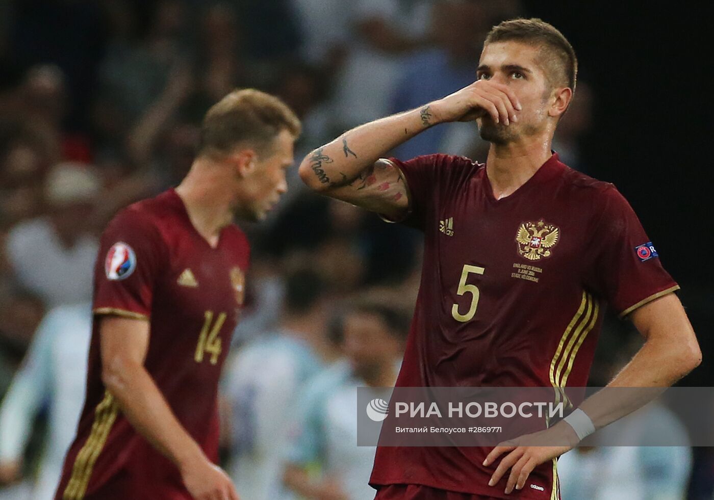 Футбол. Чемпионат Европы - 2016. Матч Англия - Россия