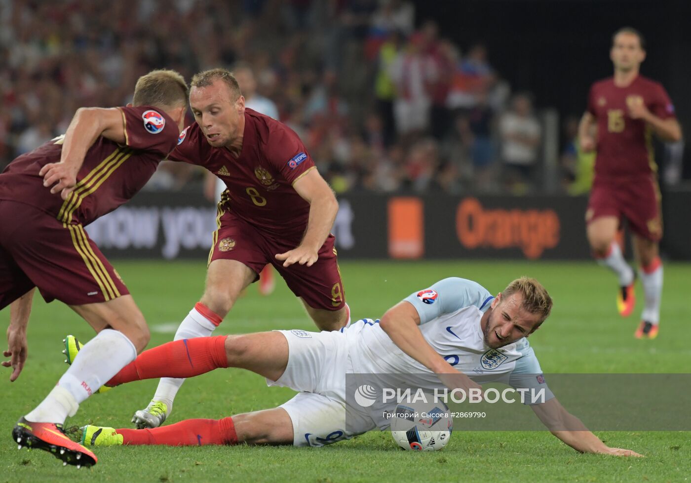 Футбол. Чемпионат Европы - 2016. Матч Англия - Россия