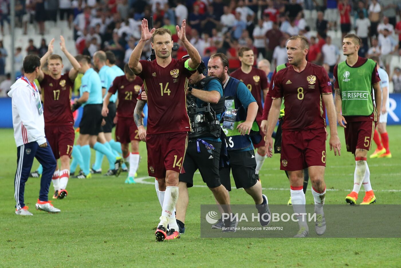 Футбол. Чемпионат Европы - 2016. Матч Англия - Россия