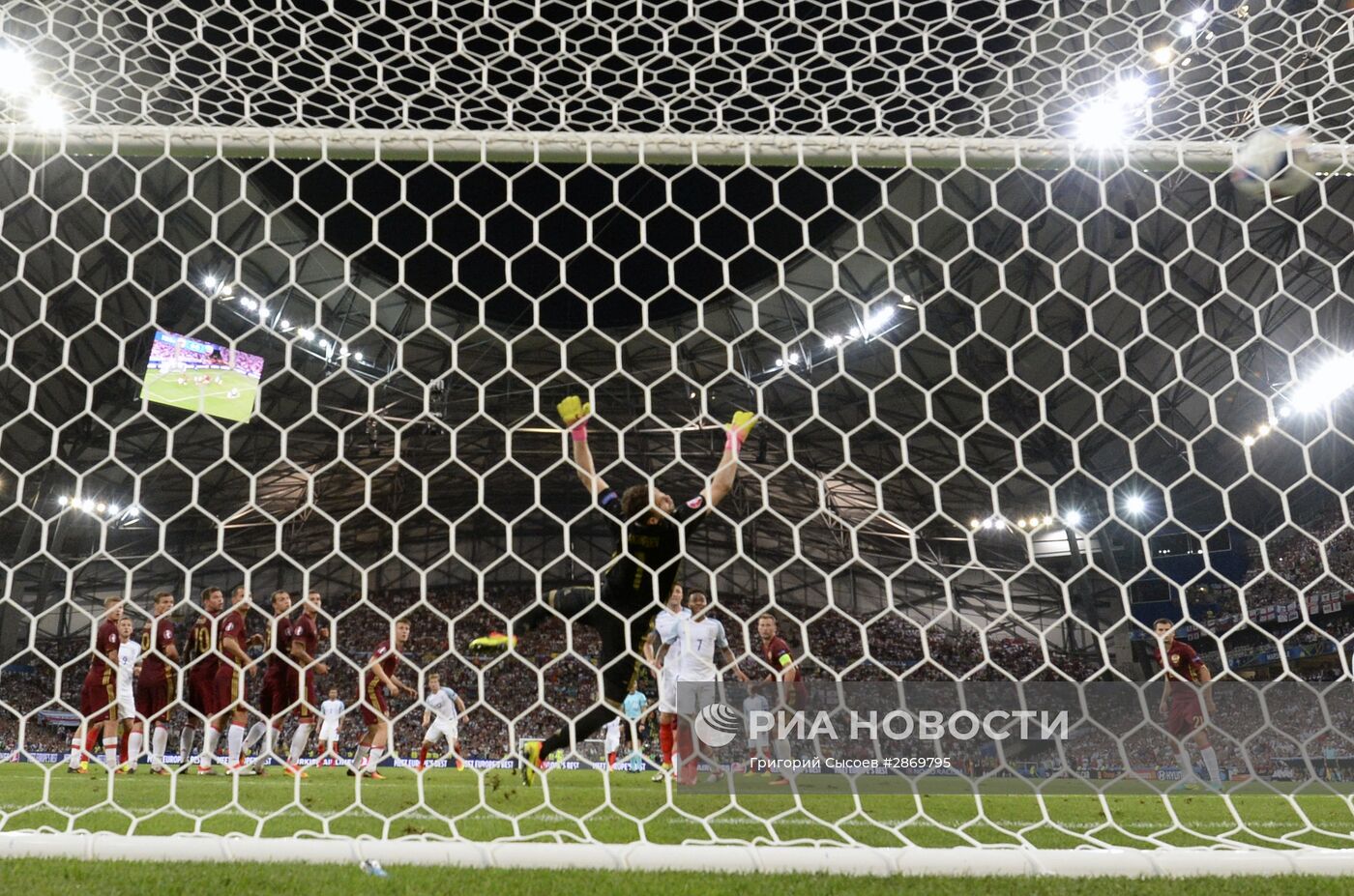 Футбол. Чемпионат Европы - 2016. Матч Англия - Россия