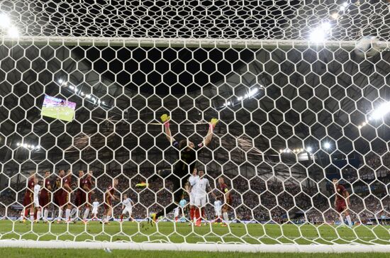 Футбол. Чемпионат Европы - 2016. Матч Англия - Россия