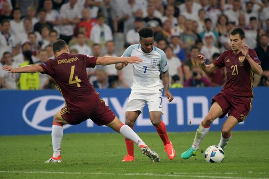 Футбол. Чемпионат Европы - 2016. Матч Англия - Россия