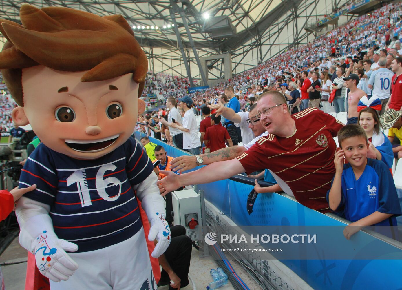Футбол. Чемпионат Европы - 2016. Матч Англия - Россия