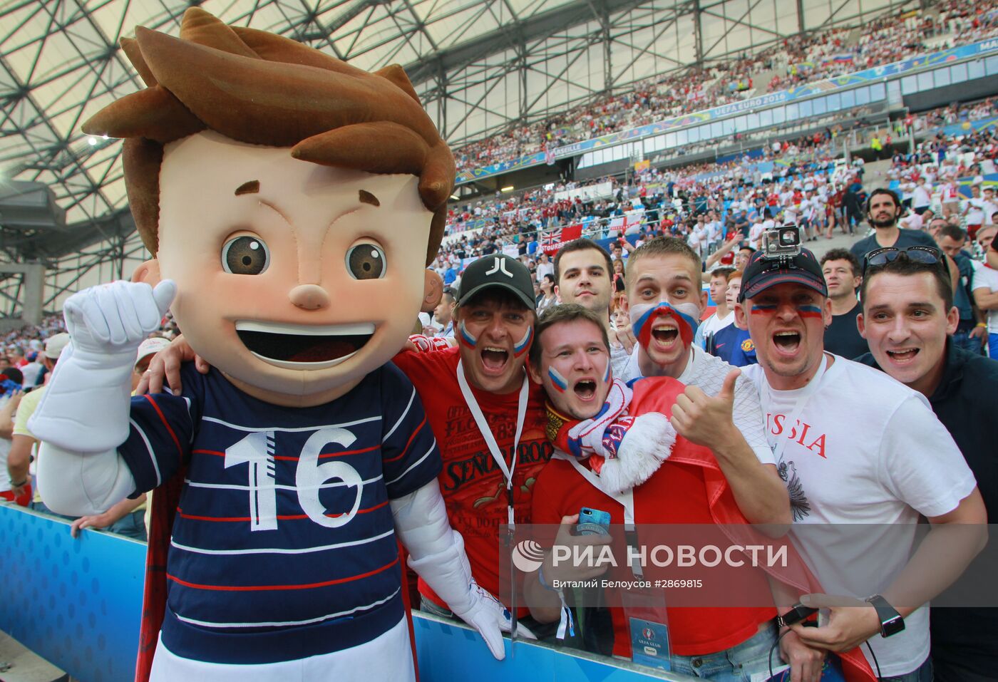 Футбол. Чемпионат Европы - 2016. Матч Англия - Россия