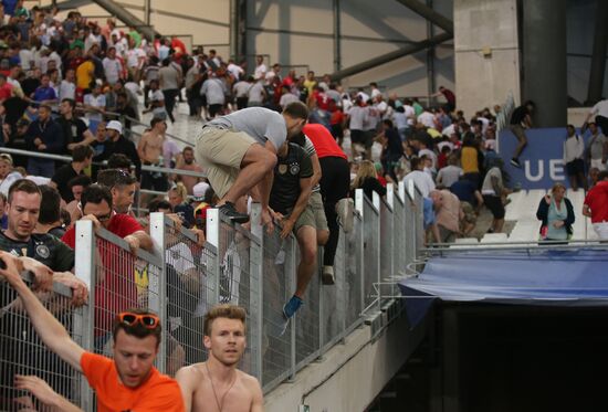 Футбол. Чемпионат Европы - 2016. Матч Англия - Россия