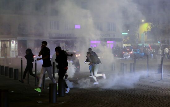 Ночные беспорядки в Марселе