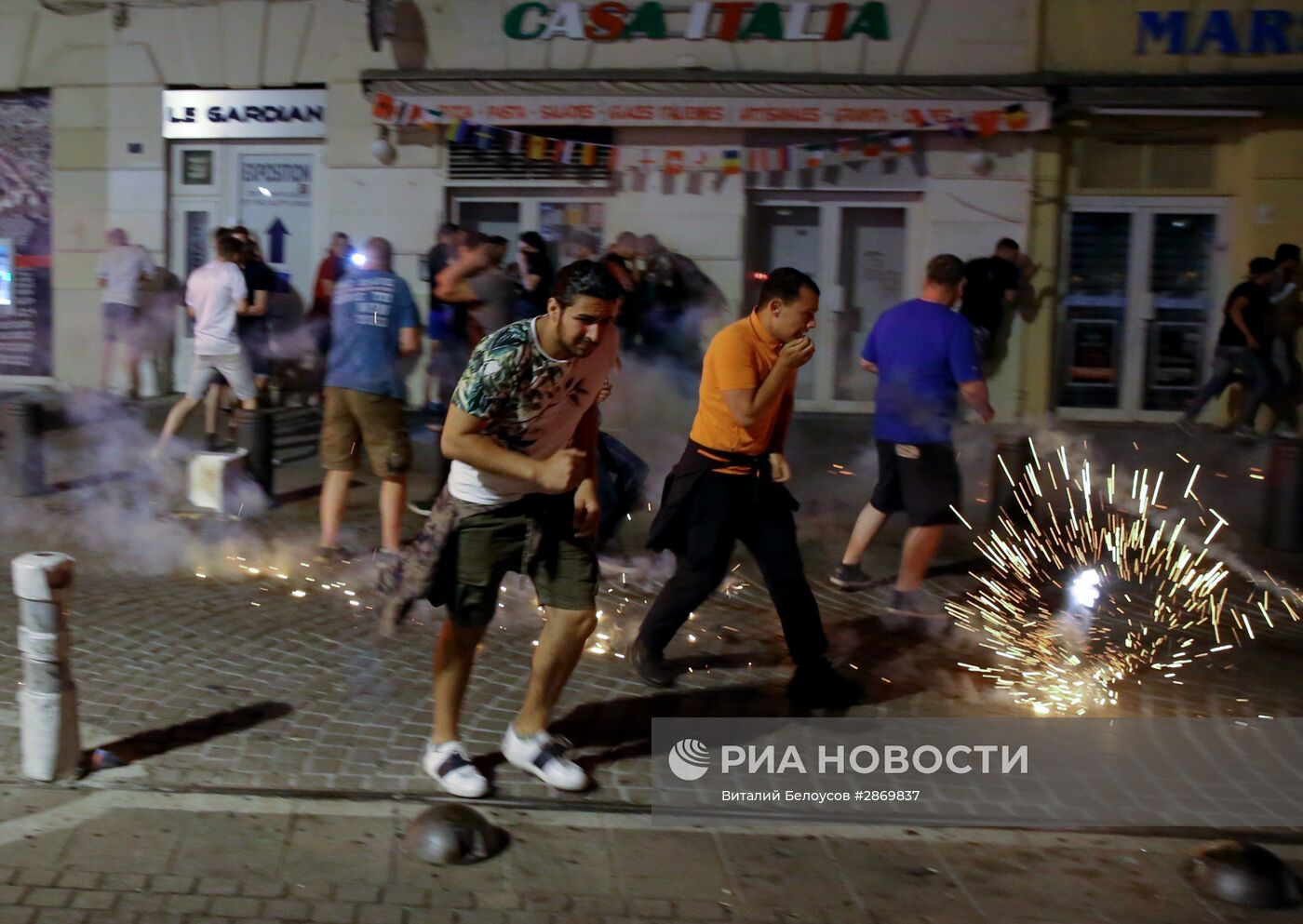 Ночные беспорядки в Марселе