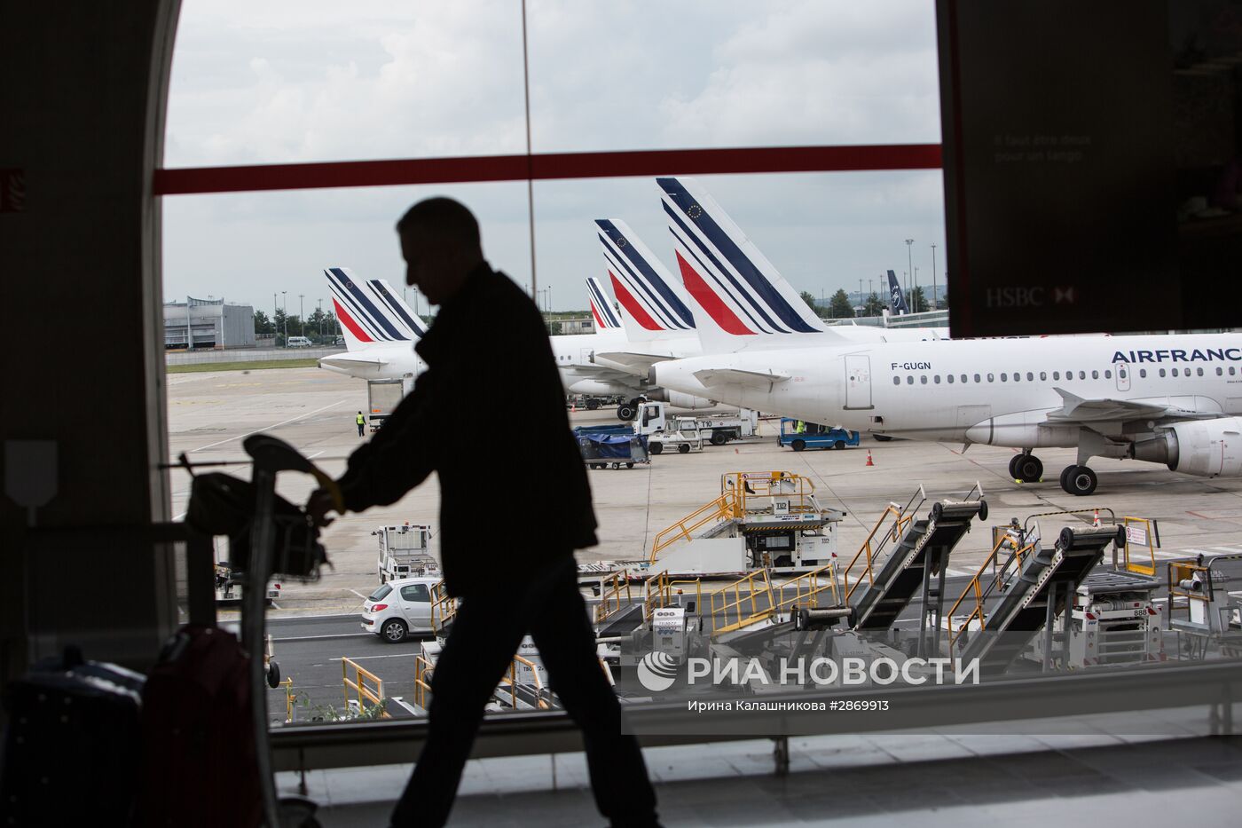 Забастовка пилотов "Эйр Франс" во Франции