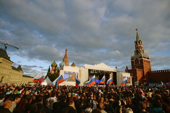 Концерт в честь Дня России на Красной площади