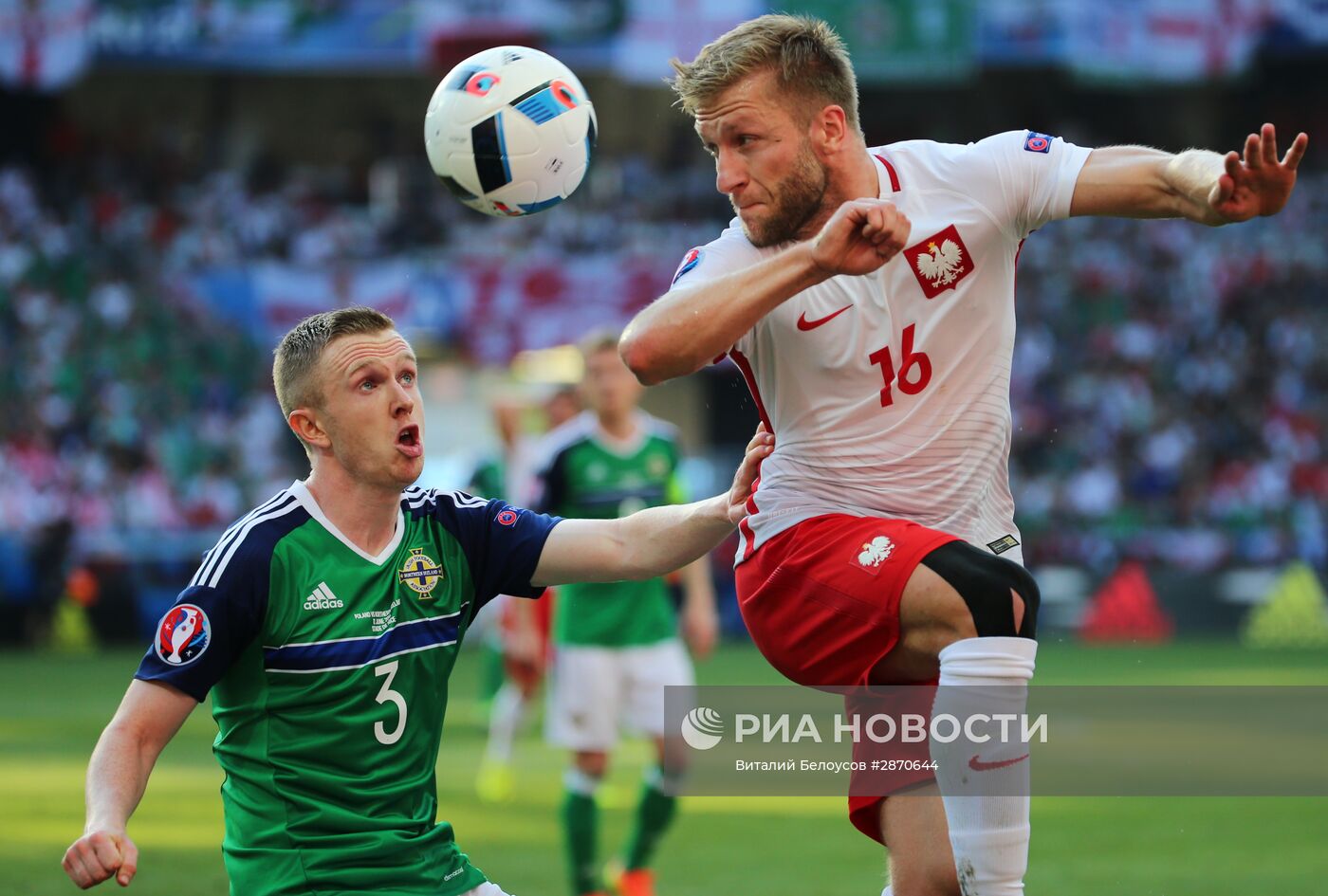 Футбол. Чемпионат Европы - 2016. Матч Польша - Северная Ирландия