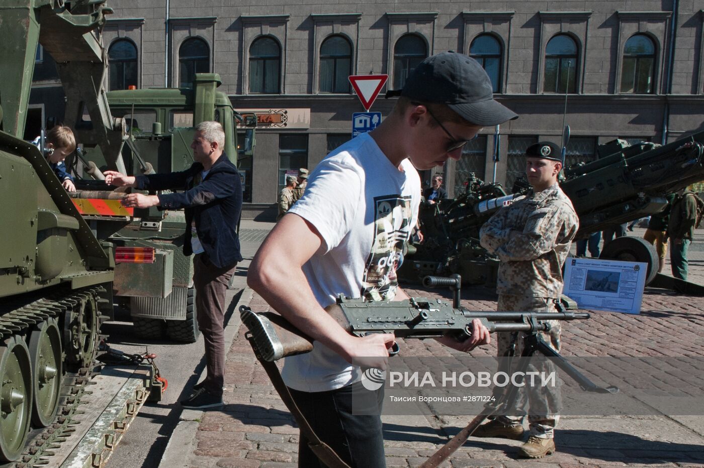 Военная техника армии США в Риге | РИА Новости Медиабанк