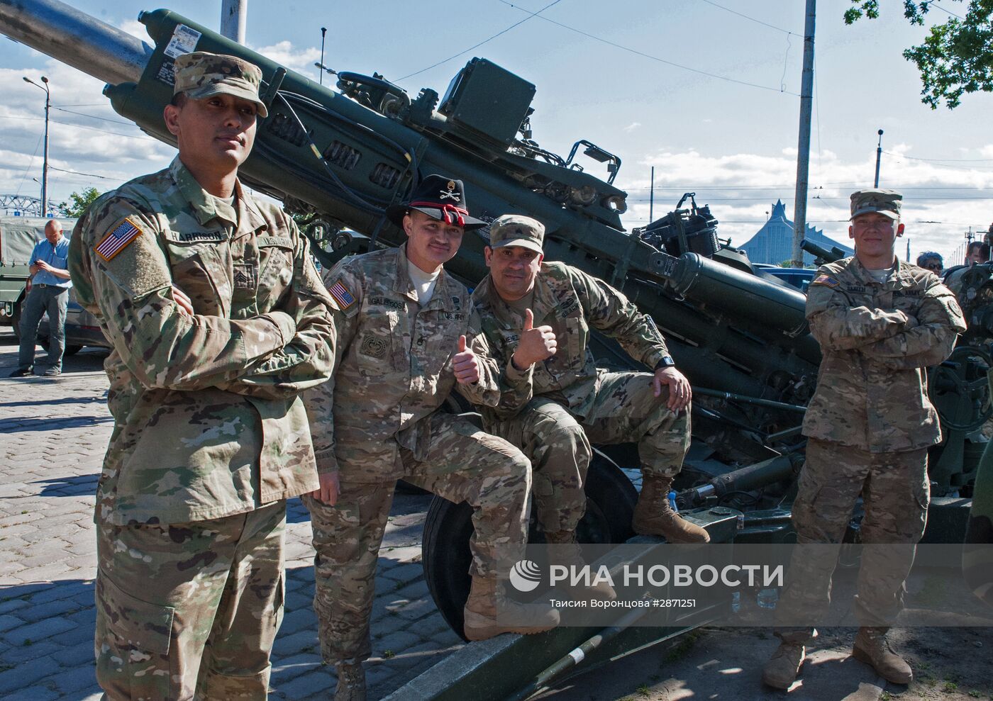 Военная техника армии США в Риге | РИА Новости Медиабанк