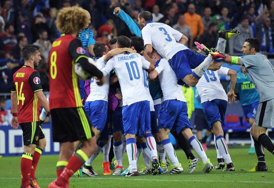 Футбол. Чемпионат Европы - 2016. Матч Бельгия - Италия