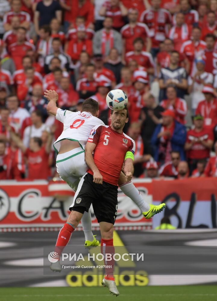 Футбол. Чемпионат Европы - 2016. Матч Австрия - Венгрия