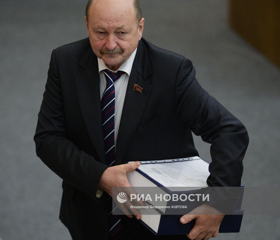 Пленарное заседание Госдумы РФ