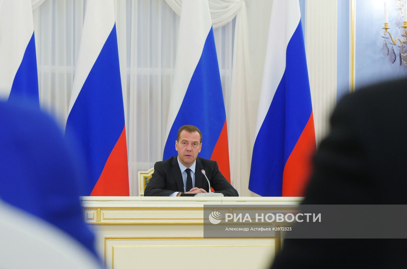 Премьер-министр РФ Д. Медведев провел заседание Комиссии по подготовке программного документа "Единой России"
