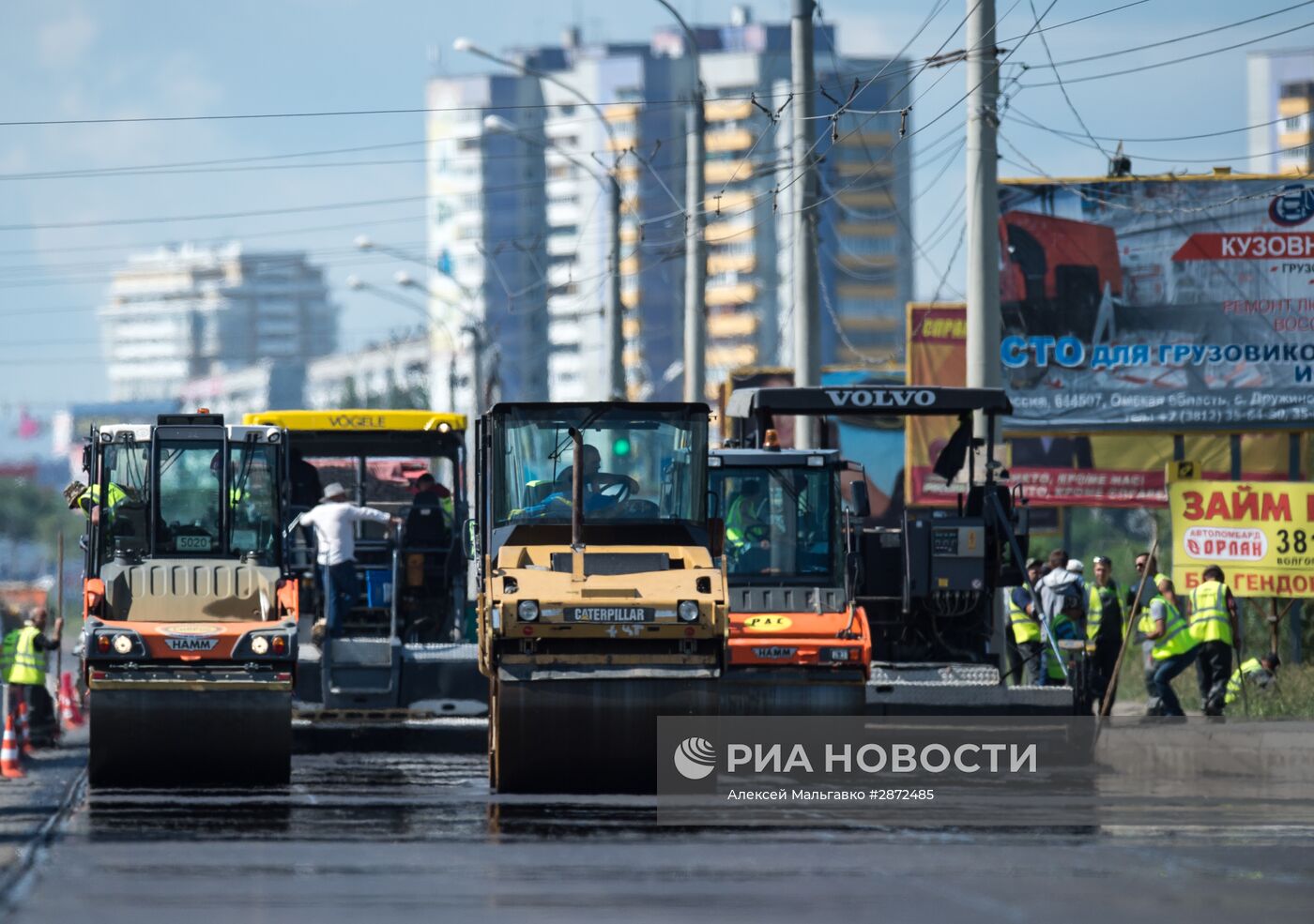 Ремонт дорог в Омске | РИА Новости Медиабанк