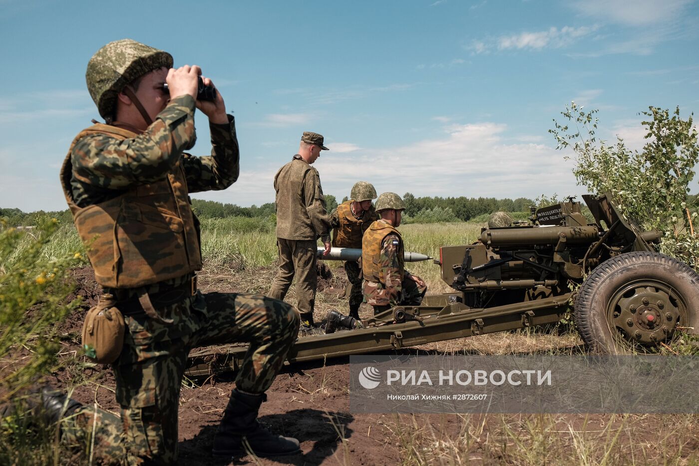 Артиллерийские учения в Оренбургской области