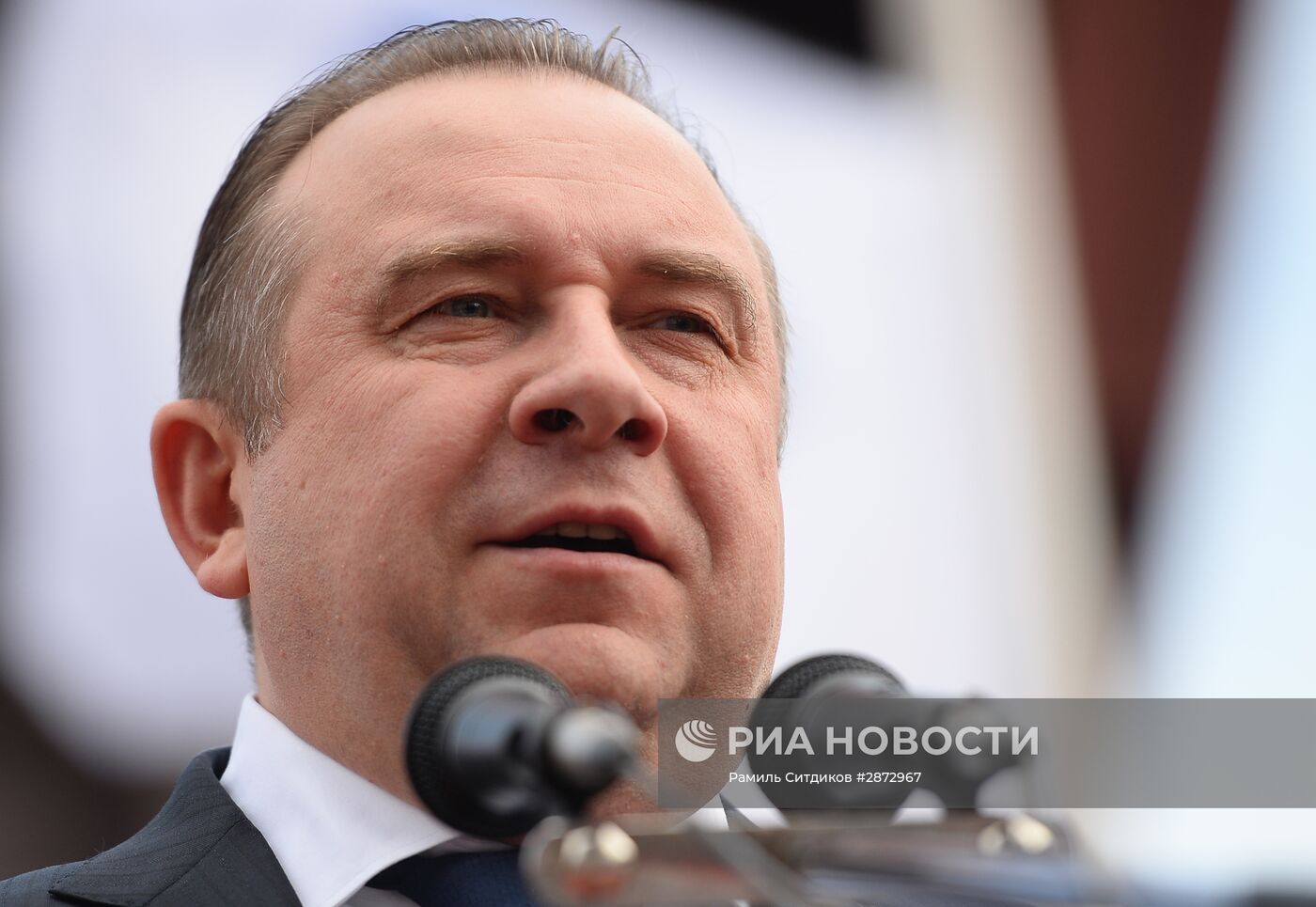 Спуск на воду головного атомного ледокола проекта "Арктика" в Санкт-Петербурге