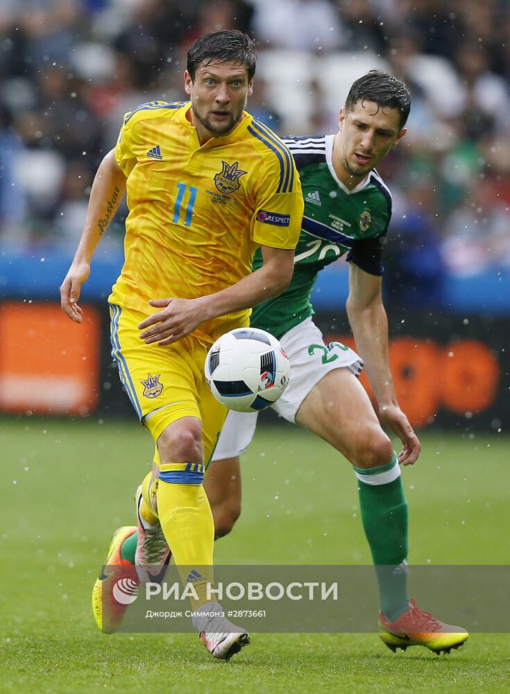 Футбол. Чемпионат Европы - 2016. Матч Украина - Северная Ирландия