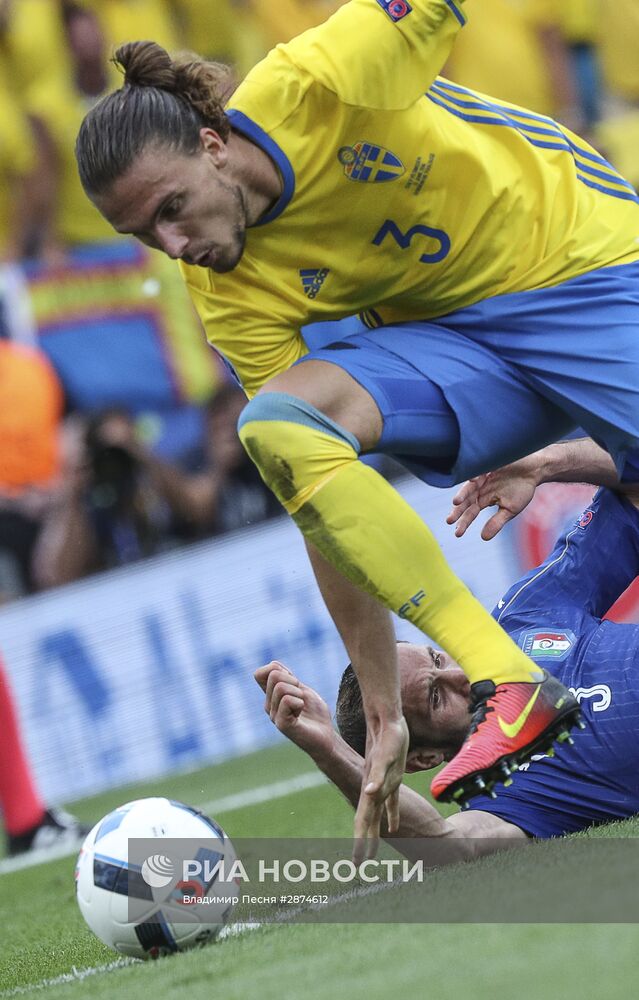 Футбол. Чемпионат Европы - 2016. Матч Италия - Швеция