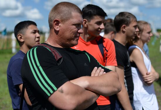 Сельская спартакиада в селе Курносово Омской области