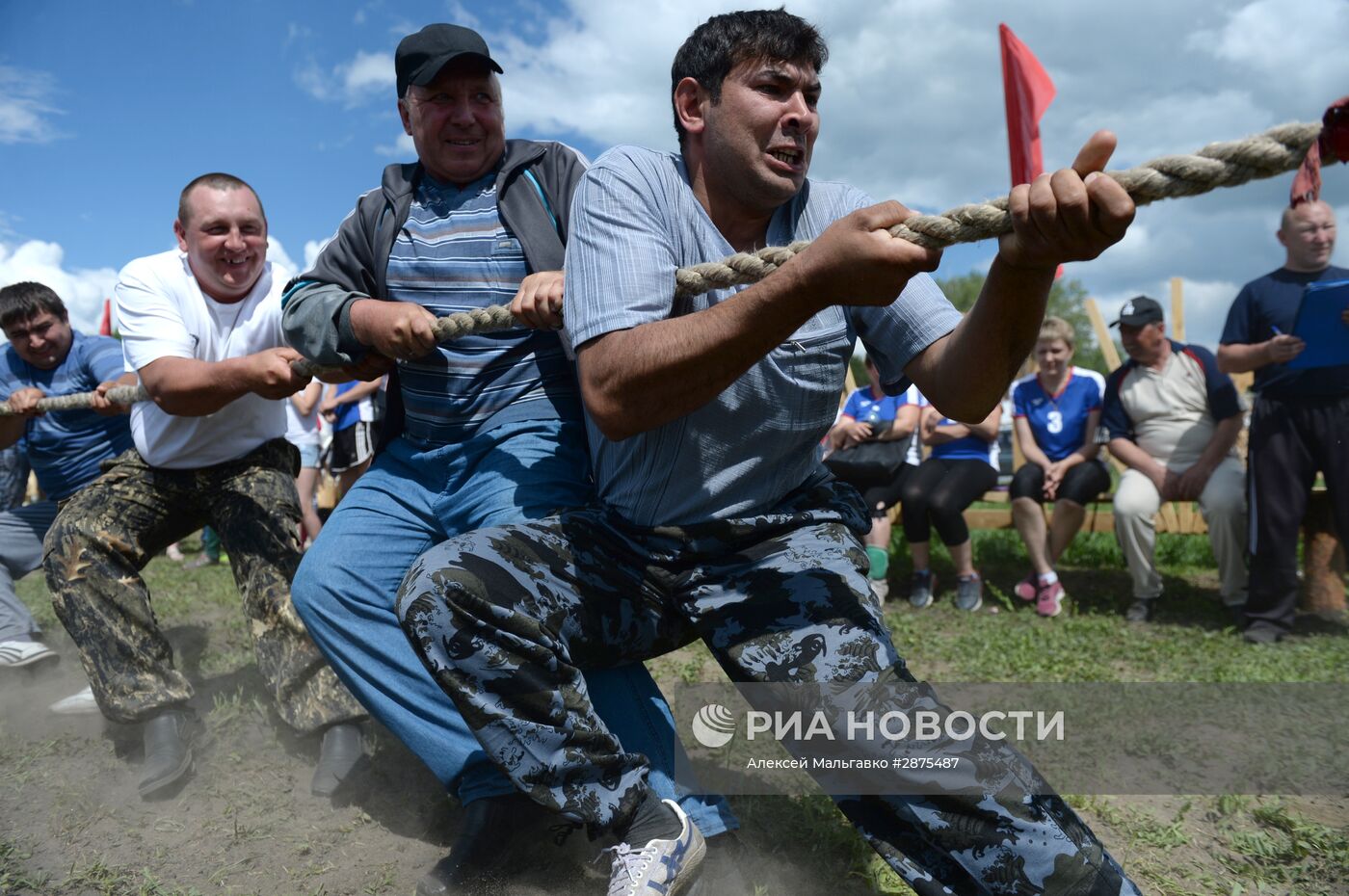 Сельская спартакиада в селе Курносово Омской области