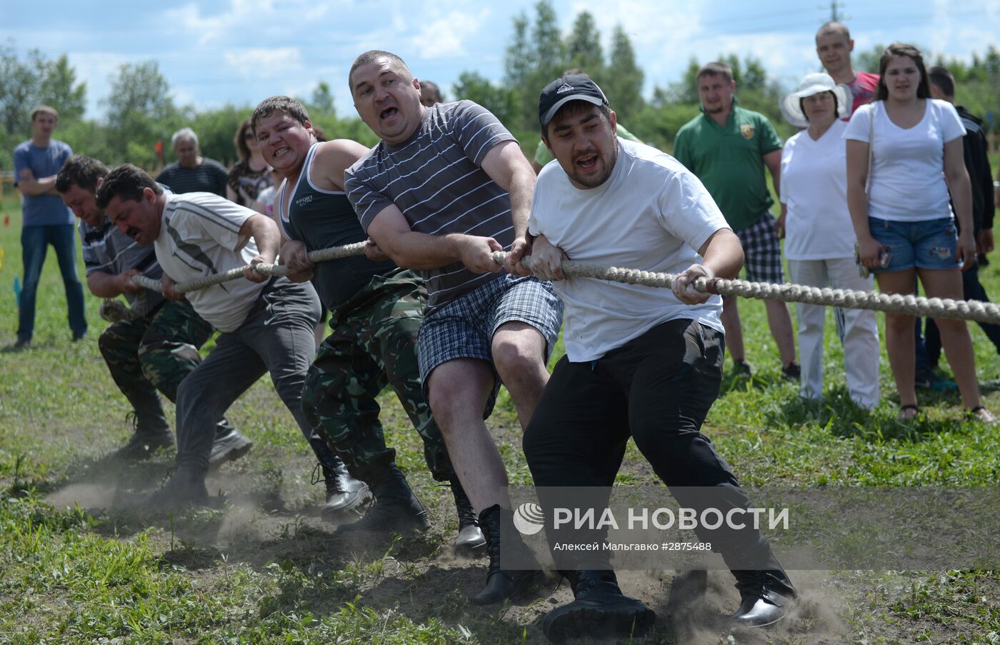 Сельская спартакиада в селе Курносово Омской области