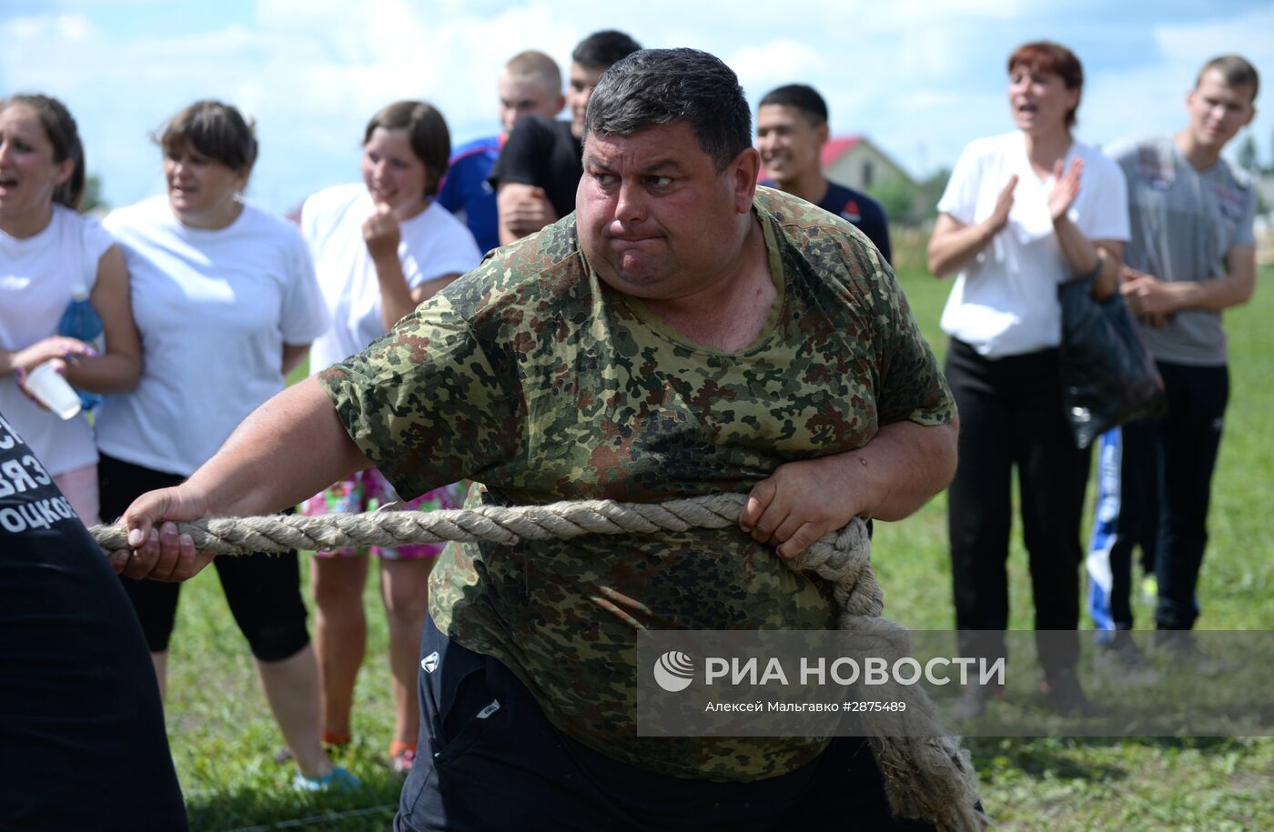 Сельская спартакиада в селе Курносово Омской области