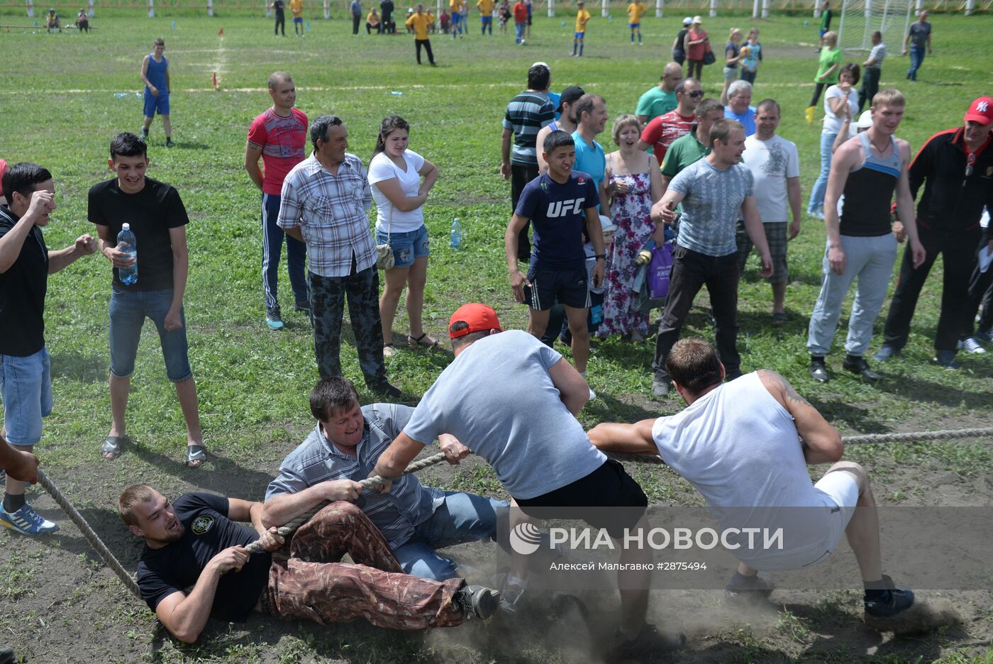 Сельская спартакиада в селе Курносово Омской области